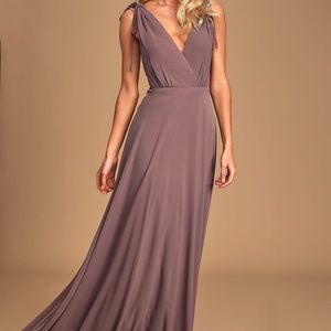 NEW Lulus Dusty Purple Maxi Dress
